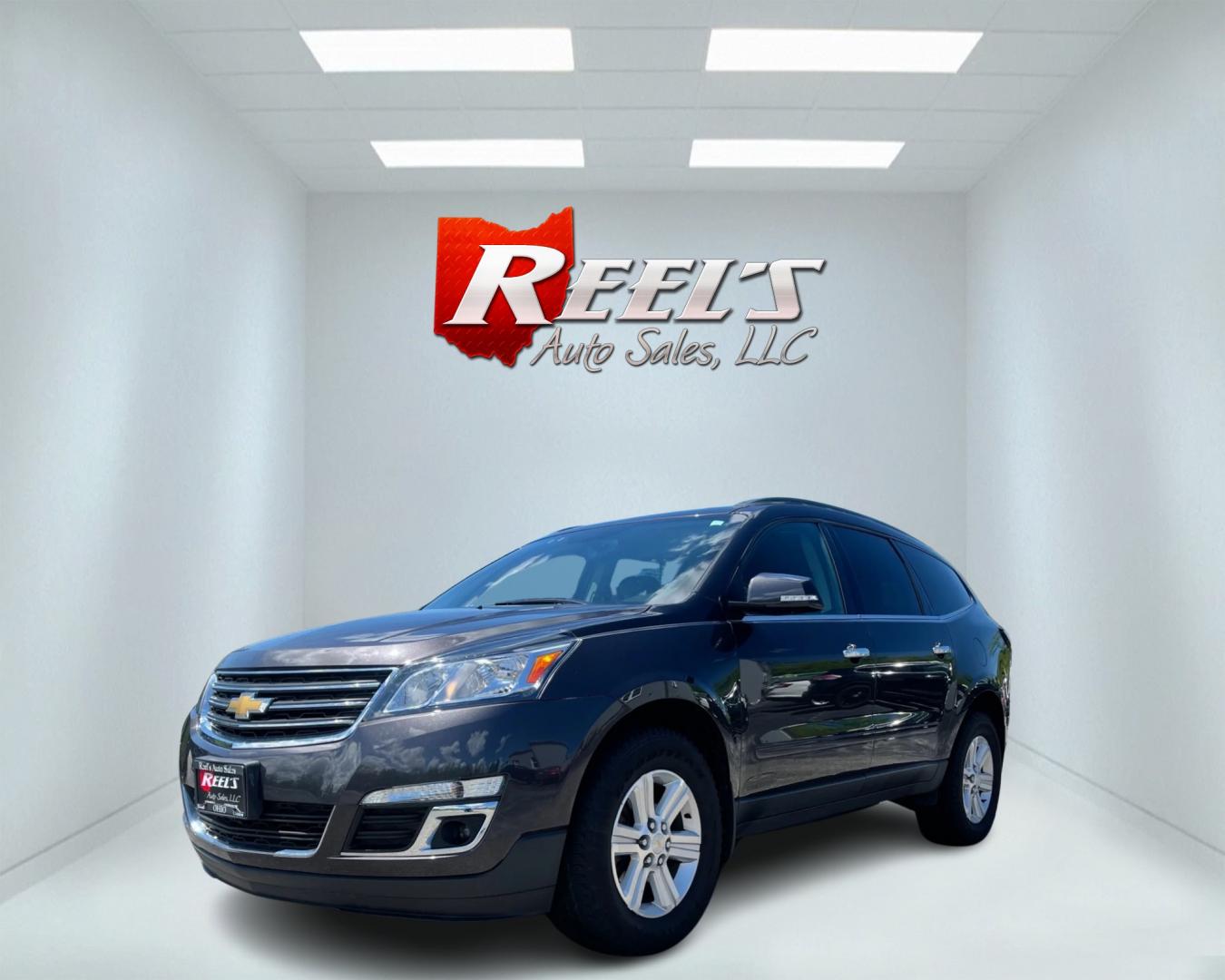 2014 Gray /Black Chevrolet Traverse 2LT AWD (1GNKVHKD9EJ) with an 3.6L V6 DOHC 24V engine, 6-Speed Automatic transmission, located at 11115 Chardon Rd. , Chardon, OH, 44024, (440) 214-9705, 41.580246, -81.241943 - Photo#0